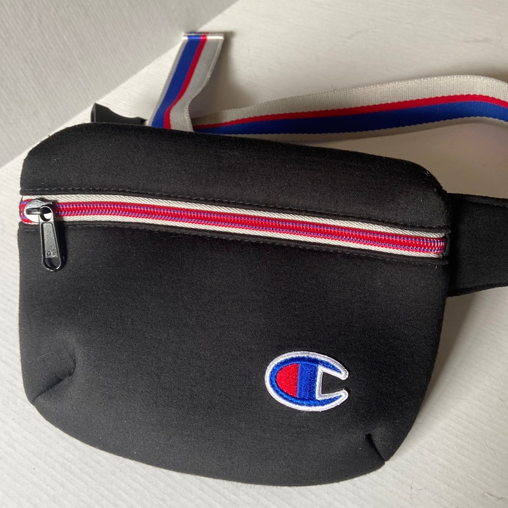 Retro Champion Neoprene Fanny Pack/Belt Bag with Long Belt